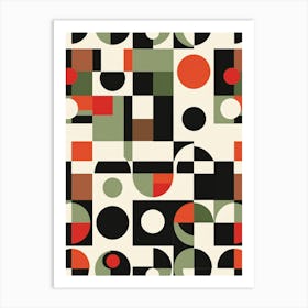 Abstract Geometric Pattern 6 Art Print