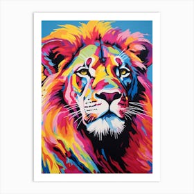 Lion Pop Art 1 Art Print