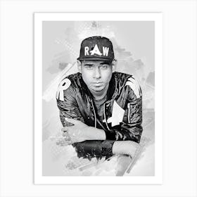 Afrojack Watercolor Art Print