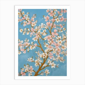 Cherry Blossoms In The Blue Sky Art Print