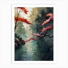 Asian Landscape Painting 33 Art Print