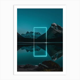 Lake Reflection Rectangle 1 Art Print