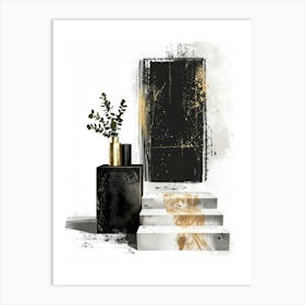 Black And Gold 81 Art Print