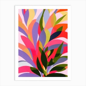 Christmas Cactus 2 Colourful Illustration Plant Art Print