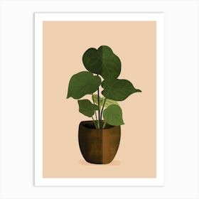 Potted Plant Wall Art 1 Art Print