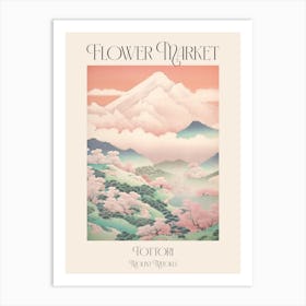 Flower Market Mount Mitoku In Tottori, Japanese Landscape 1 Poster Art Print