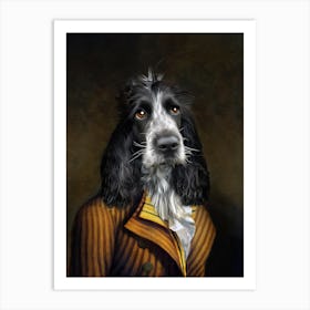 English Charly Cocker Spaniel Pet Portraits Art Print