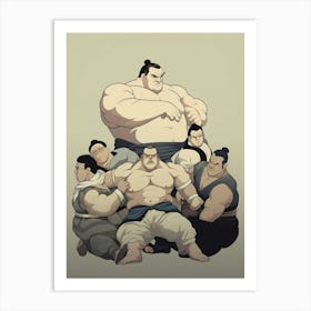 Sumo Wrestlers Japanese 6 Art Print