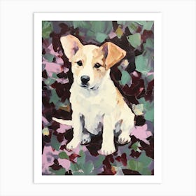 A Corgi Dog Painting, Impressionist 2 Art Print
