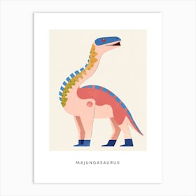 Nursery Dinosaur Art Majungasaurus Poster Art Print