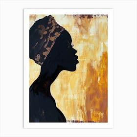 African Boho Art; The Woman Folk Song Art Print