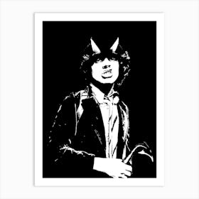 Angus Young acdc band music Art Print