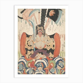 Danjūrō Vii S Benkei As Fudō Myōō Art Print