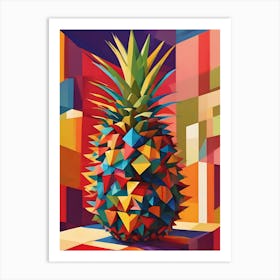 Geometric Pineapple Art Print
