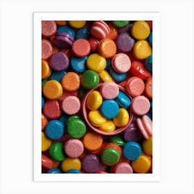 Colorful Macarons 2 Art Print