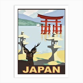 Traditional Japan, Travel Poster Art Print