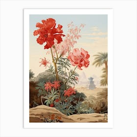 Chinese Fringe Flower Victorian Style 2 Art Print