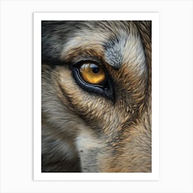 Indian Wolf Eye 3 Art Print