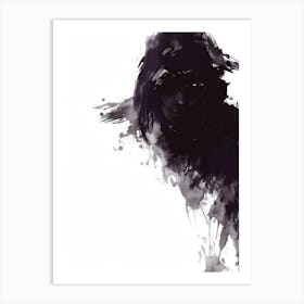 Crow Abstract Art Print