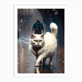 Cat predator Art Print