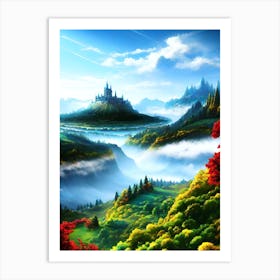 Fairytale Landscape Art Print