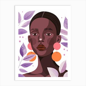 Portrait Of African Woman 73 Art Print