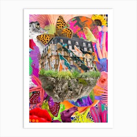 East London on a Rock Art Print