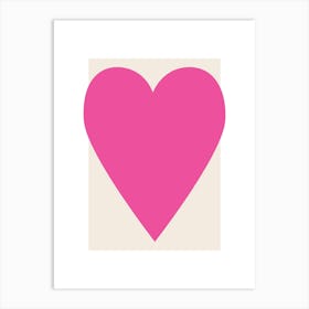 Heart Pink Art Print