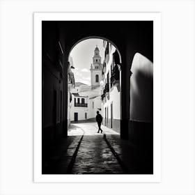 Jerez De La Frontera, Spain, Black And White Analogue Photography 1 Art Print