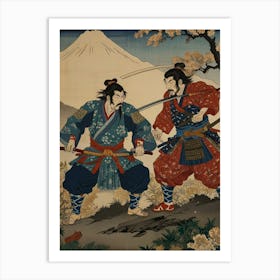 Two Samurai Art Print