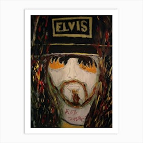 Rob Zombie  Elvis hat Art Print