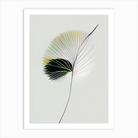 Dandelion Leaf Abstract Art Print