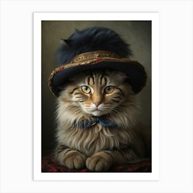 Cat In Hat 6 Art Print