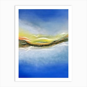 A seascape and the Sky Above Art Print