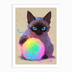 Siamese Cat 6 Art Print