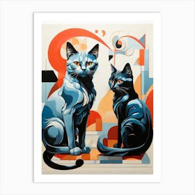 Two Cats 2 Art Print