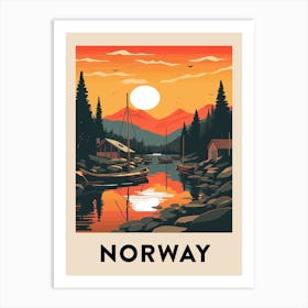 Vintage Travel Poster Norway 12 Art Print