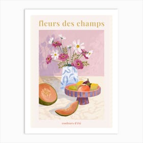 Fleur Des Champs - Pink Art Print