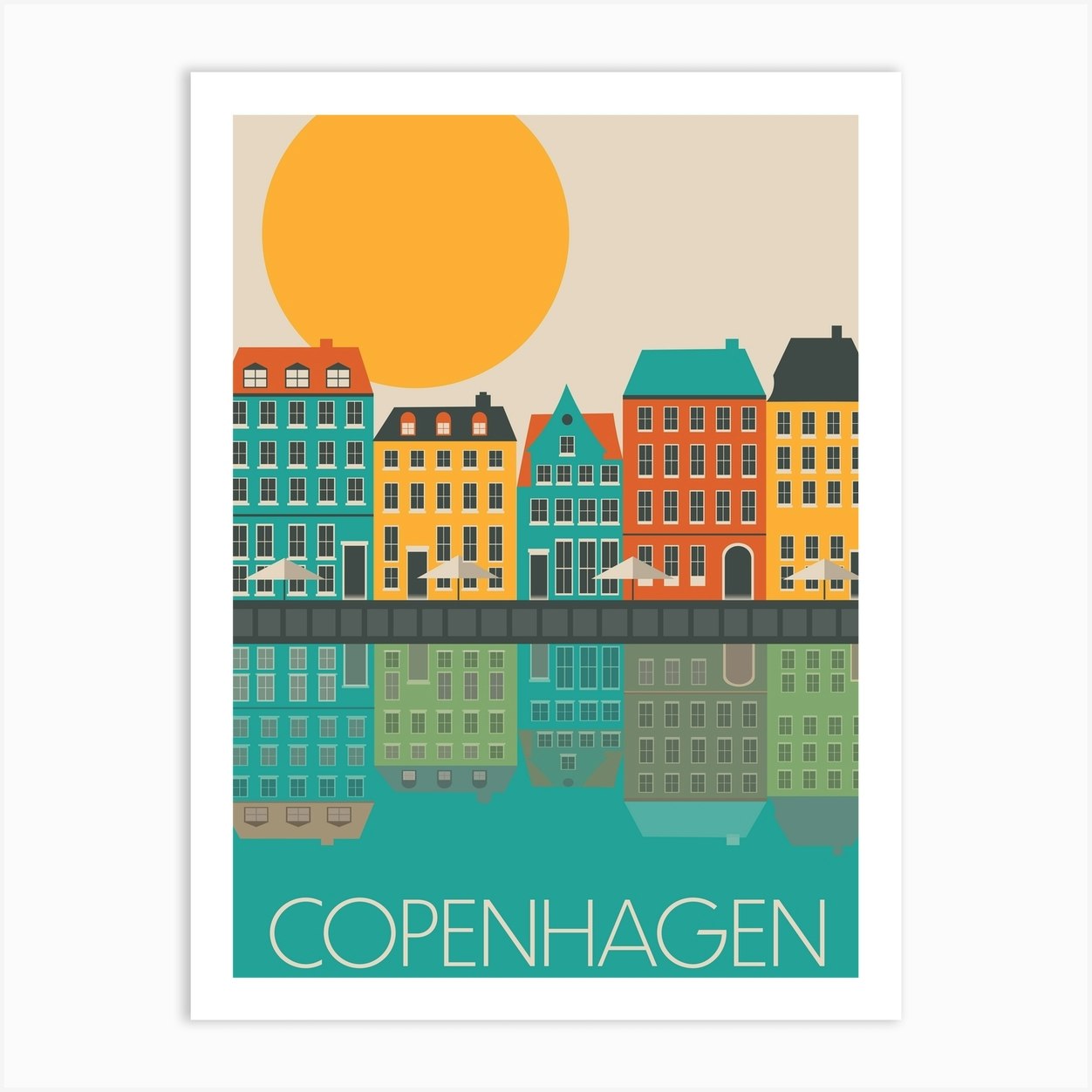 Sæson embargo kommentar Copenhagen Art Print by Gail Myerscough - Fy