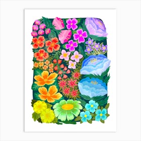 Flower Garden Art Print