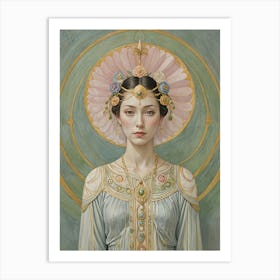 Pastel Woman Art Print