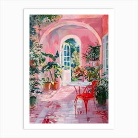 Pink Porch Art Print