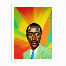 Don Cheadle Colourful Pop Movies Art Movies Art Print