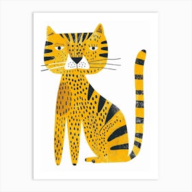 Yellow Bengal Tiger 3 Art Print