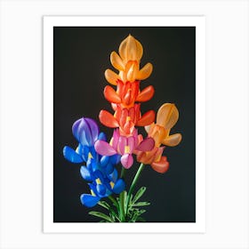 Bright Inflatable Flowers Bluebonnet 5 Art Print