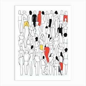 Body Positive Stand Out In The Crowd  Art Print