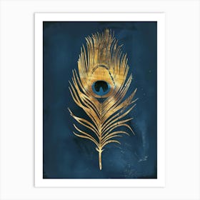 Peacock Feather Canvas Print 2 Art Print