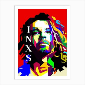 Michel Hutchence Inxs Pop Art Wpap Art Print