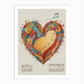 Heart Of Music 21 Art Print