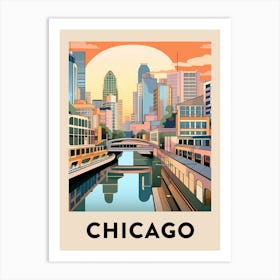 Chicago Travel Poster 9 Art Print